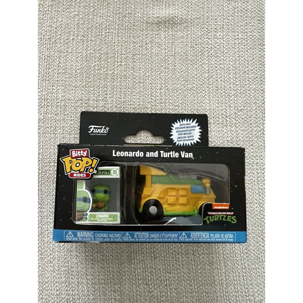 Funko Bitty Pop! Rides: Teenage Mutant Ninja Turtles Leonardo and Turtle Van